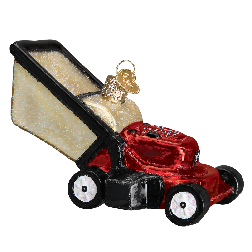 Old World Lawn Mower Christmas Ornament