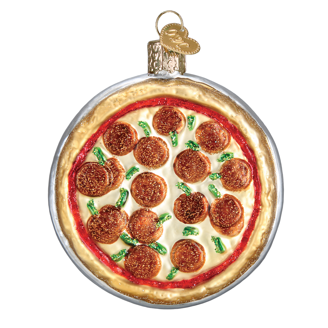 Old World Pizza Pie Christmas Ornament