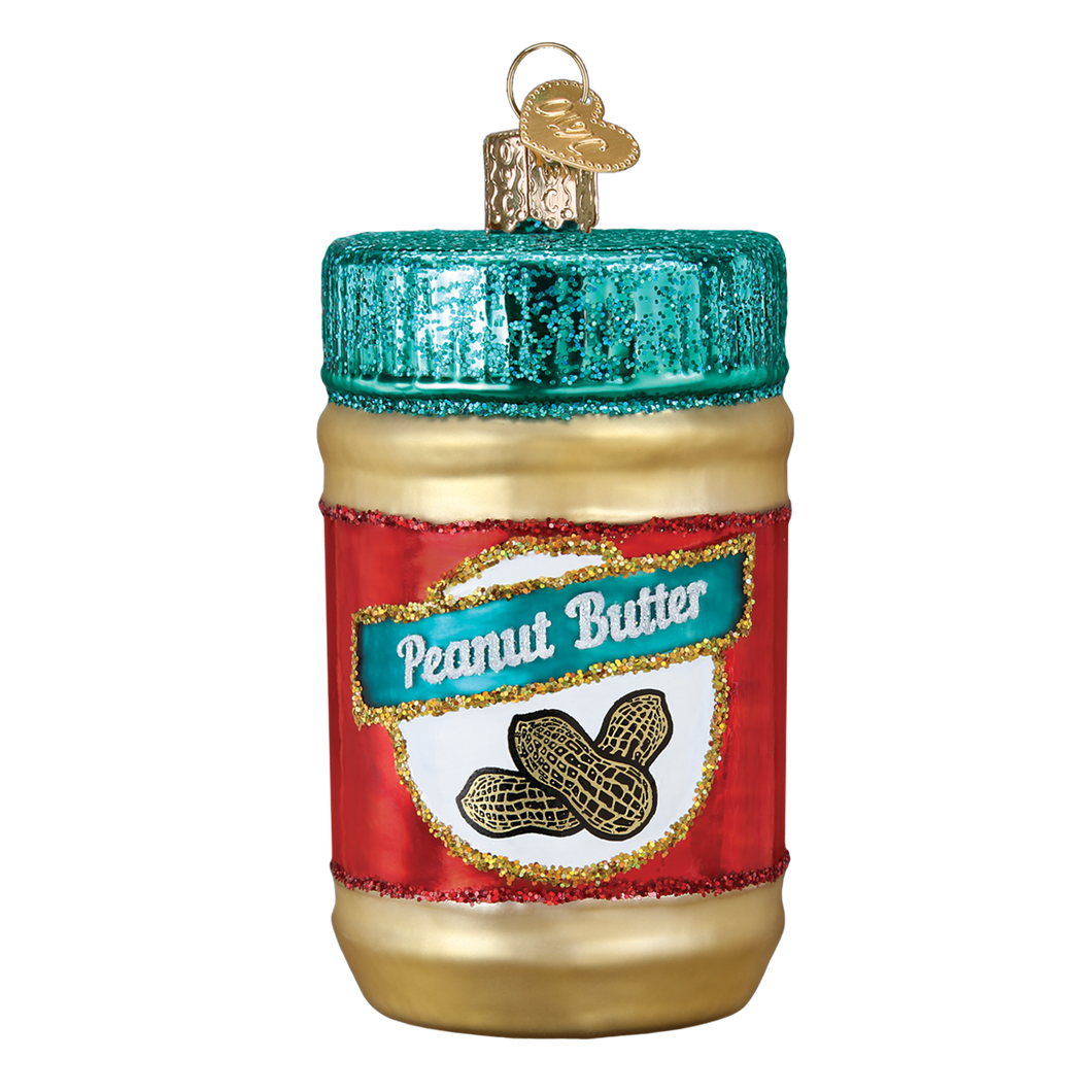 Old World Jar of Peanut Butter Christmas Ornament