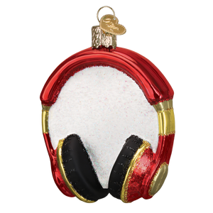 Old World Headphones Christmas Ornament