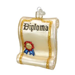 Old World Diploma Christmas Ornament