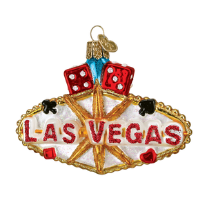 Old World Las Vegas Sign Christmas Ornament