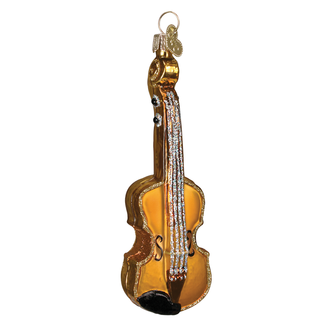 Old World Violin Christmas Ornament