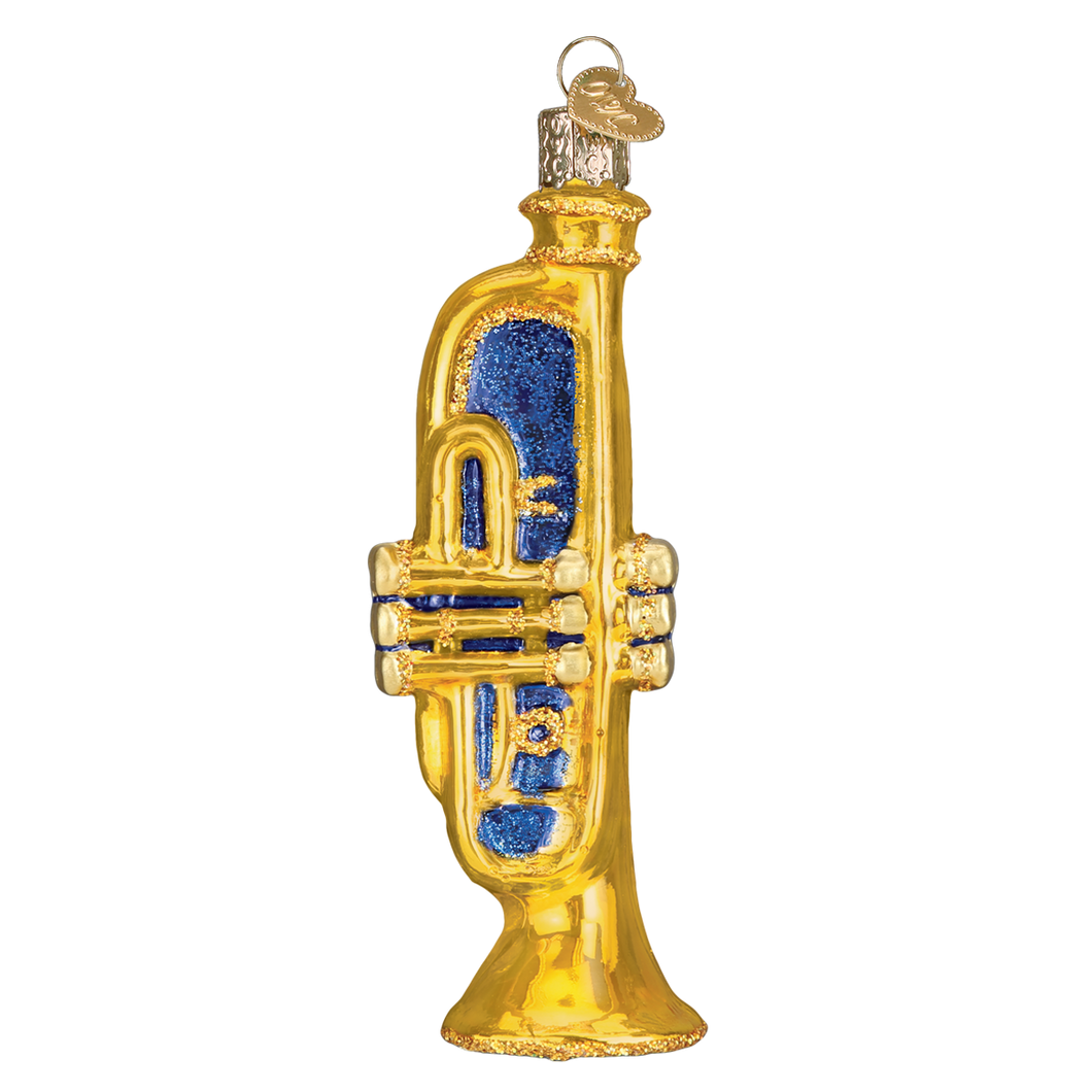 Old World Trumpet Christmas Ornament