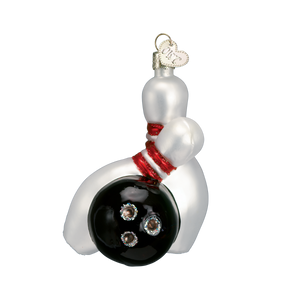Bowling Ball & Pins Christmas Ornament
