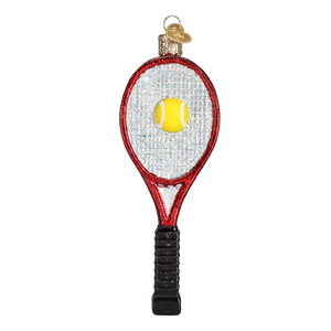 Old World Tennis Racquet Christmas Ornament