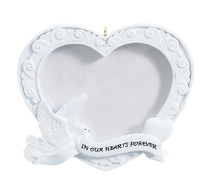 In Our Hearts Forever Picture Frame Ornament