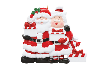 Mr. and Mrs. Claus Family Ornament