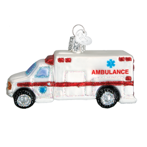 Old World Ambulance Christmas Ornament