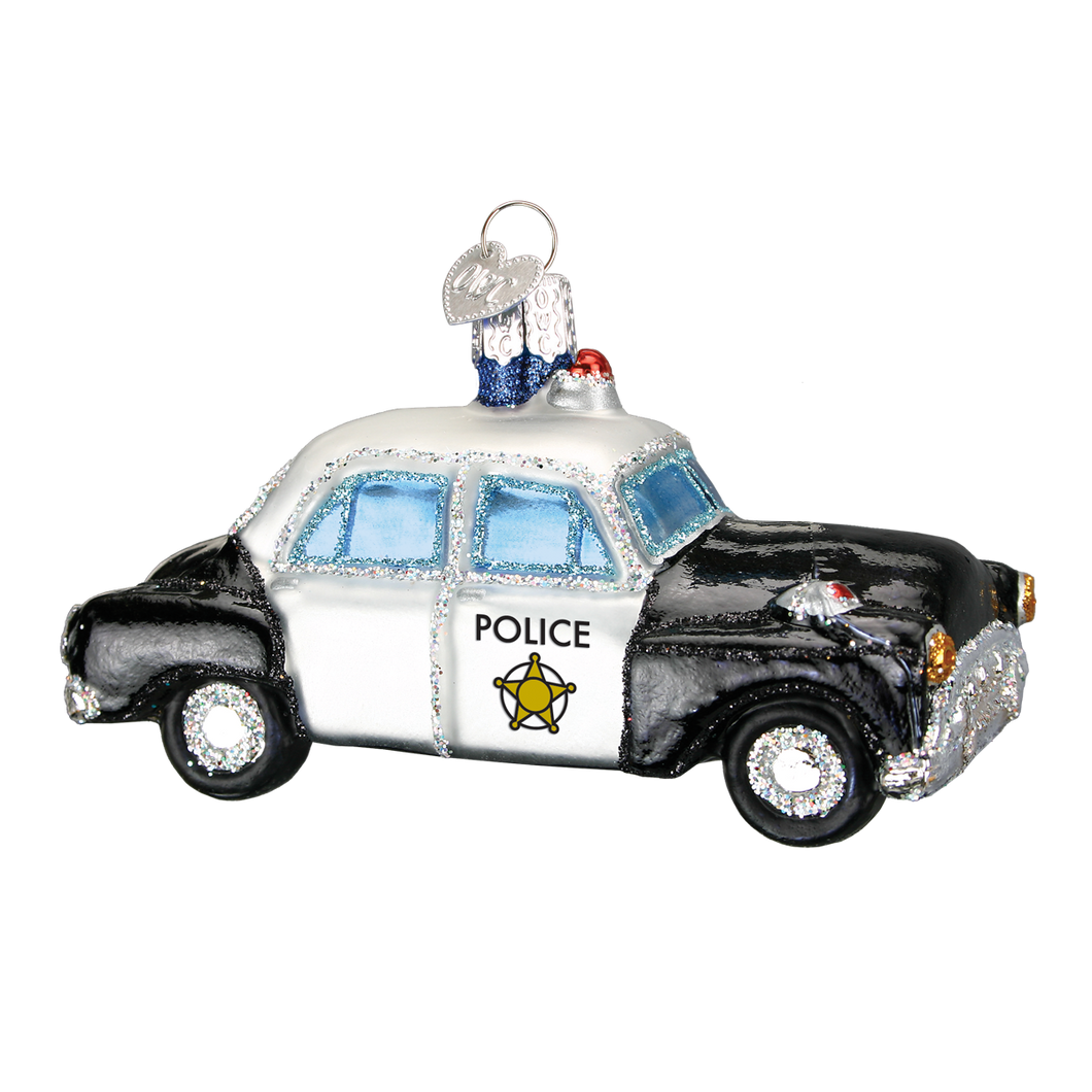 Old World Police Car Christmas Ornament