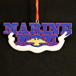 Marine Mom Christmas Ornament