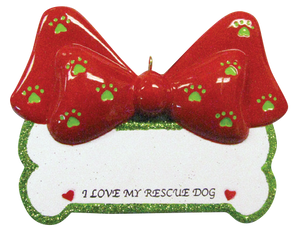 Love My Rescue Dog Ornament