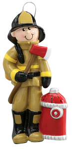 Fireman Christmas Ornament