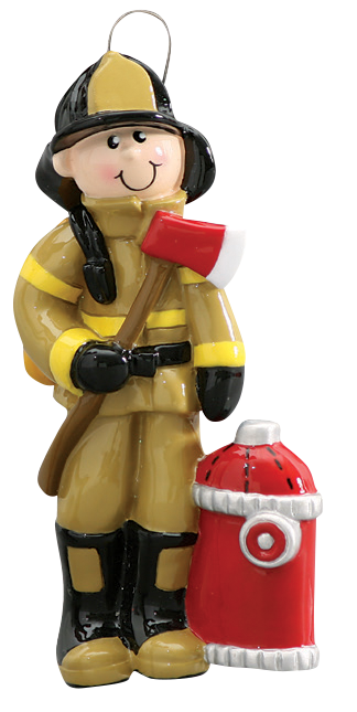 Fireman Christmas Ornament