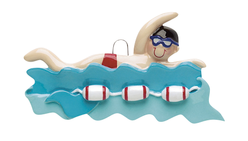 Swimmer Boy Ornament