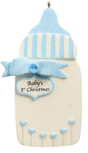 Baby Boy's 1st Christmas Bottle