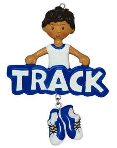African American Track with Shoes Dangling