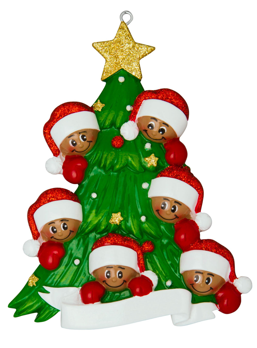 Christmas Tree with 6 Faces Christmas Ornament