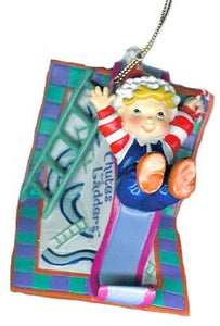 Chutes & Ladders Children's Board Game Christmas Ornament