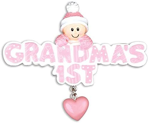 Grandma's 1st Girl Christmas Ornament
