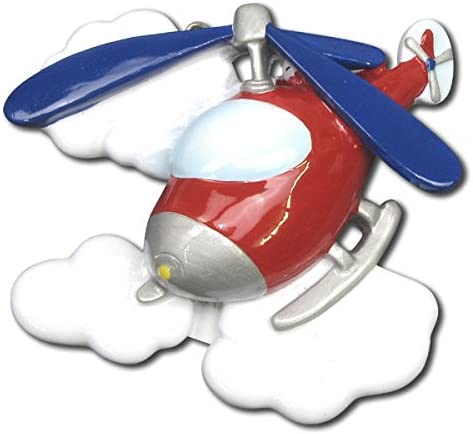 Helicopter Toy Christmas Ornament