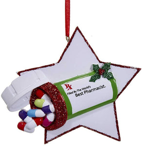 Kurt Adler 3.5" Best Pharmacist Ornament