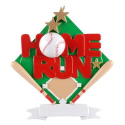 Baseball Field Home Run Baseball Bats Baseball Personalized Christmas Ornament