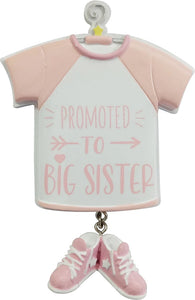 Promoted to Big Sister Personalize Ornament