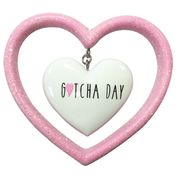 Gotcha/Adoption Day Pink Christmas Ornament