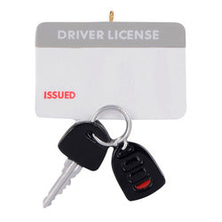 Driver's License with Key Fob Personalize Christmas Ornament/ New Driver