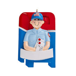 Postal Worker/Mailman Personalize Christmas Ornament