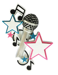 Microphone/Karaoke/Singer Personalize Christmas Ornament