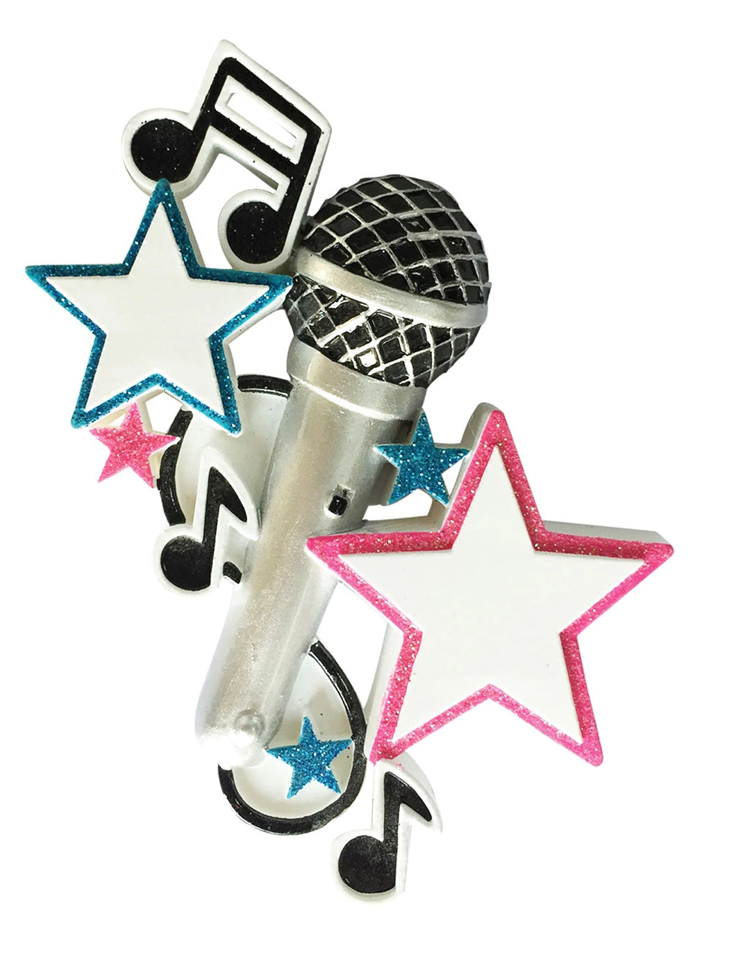 Microphone/Karaoke/Singer Personalize Christmas Ornament