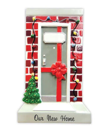 Our New Home Door Personalize Christmas Ornament