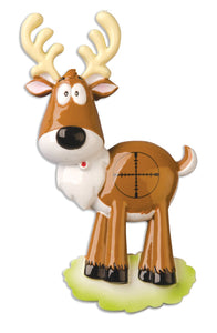 Deer in Crosshairs  Christmas Ornament