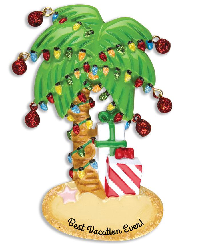 Christmas Palm Tree Christmas Ornament