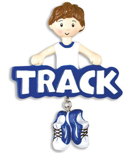 Track- Boy Christmas Ornament