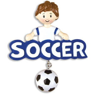 Soccer-Boy Christmas Ornament