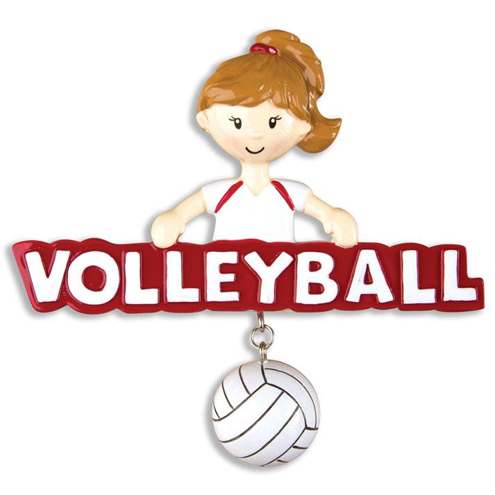 Volleyball-Girl Christmas Ornament