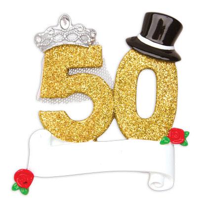 Cheers to 50 Years Christmas Ornament