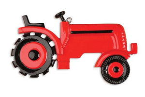 RED Tractor Christmas Ornament