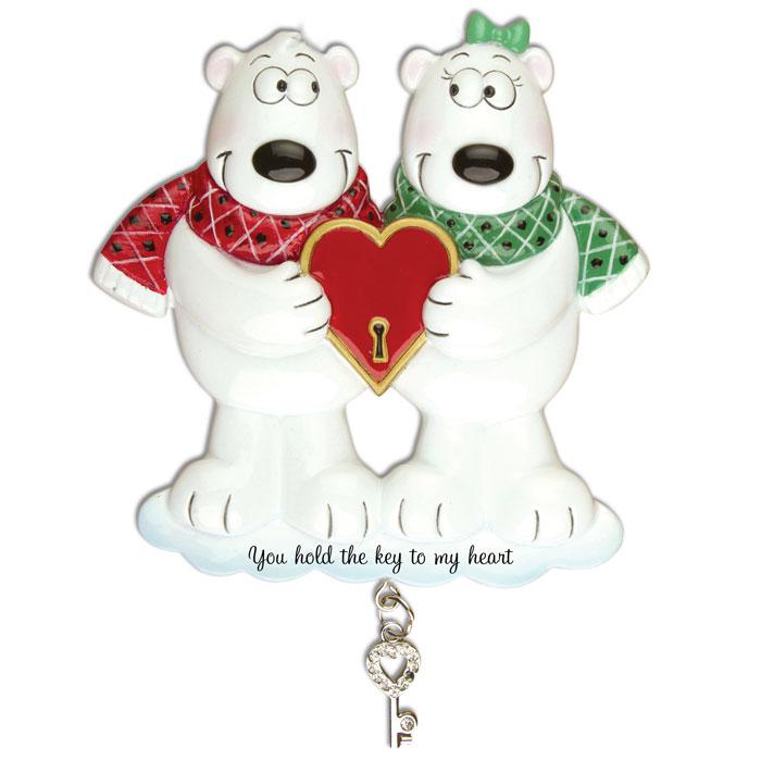 Polar Bear Couple Key To My Heart