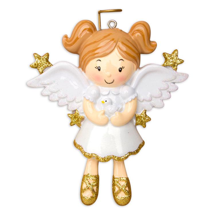 Angel with Doves Ornament