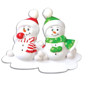 Naughty/Nice Snowman Couple