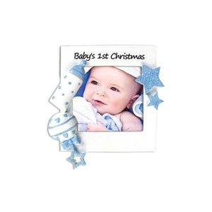 Baby Boys 1St Christmas Frame Ornament