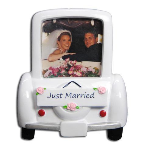 Wedding Car Picture Frame Christmas Ornament