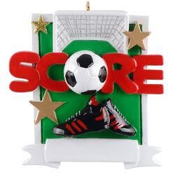 Soccer Field Goal Soccer Shoes Soccer Ball Personalize Ornament
