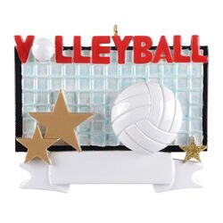 Volleyball Net Volleyball Personalize Christmas Ornament