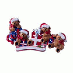 4 Bears with Presents Ornament