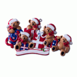 5 Bears on Presents